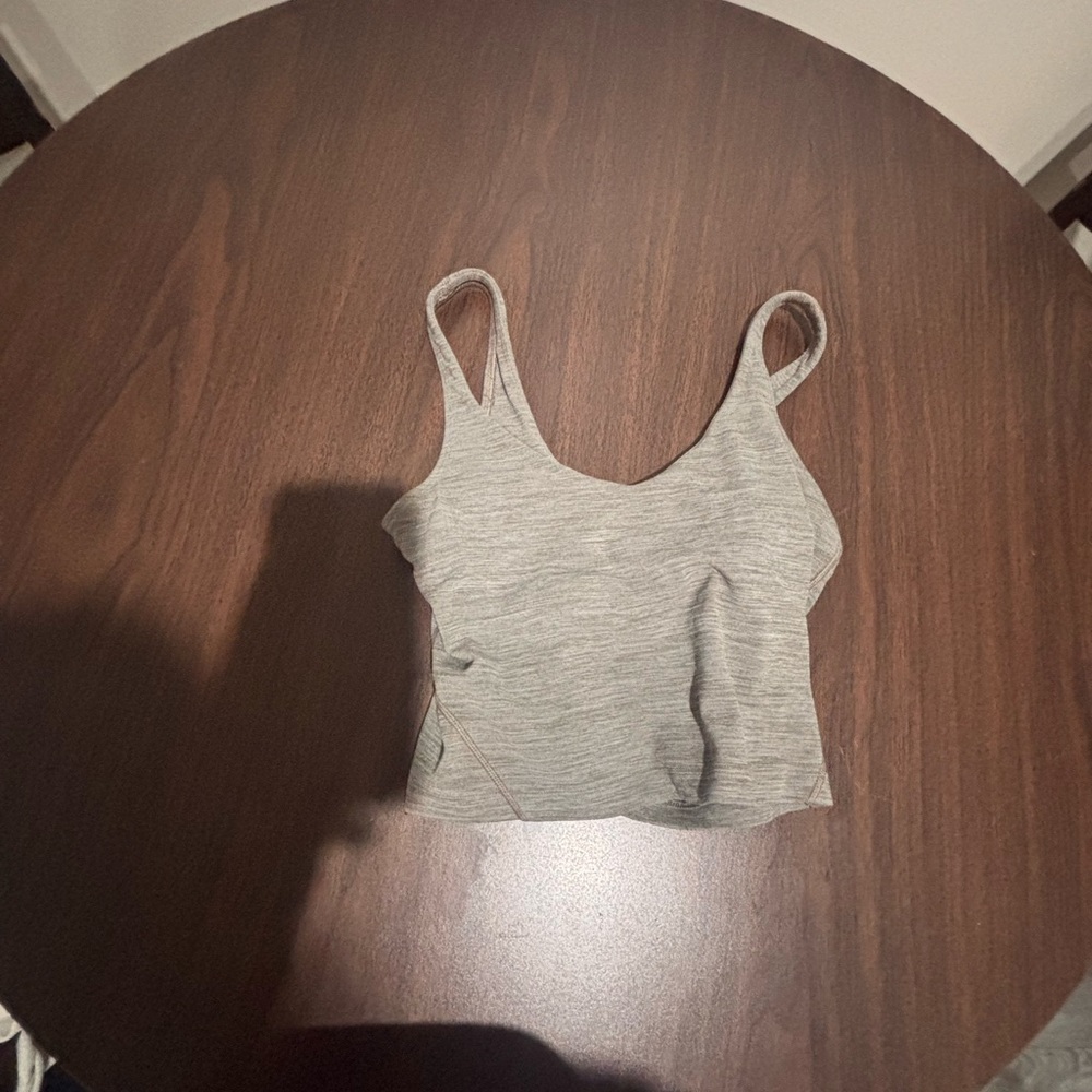 lululemon athletica Heather Gray Crop Tank